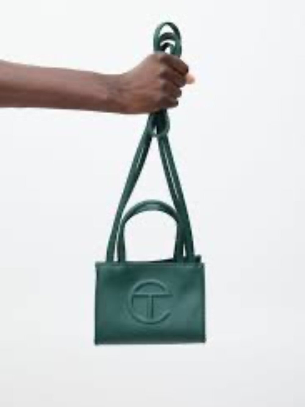 Telfar Shopping Bag | Small | Dark Green | Vegan Leather - Picture 9 of 9